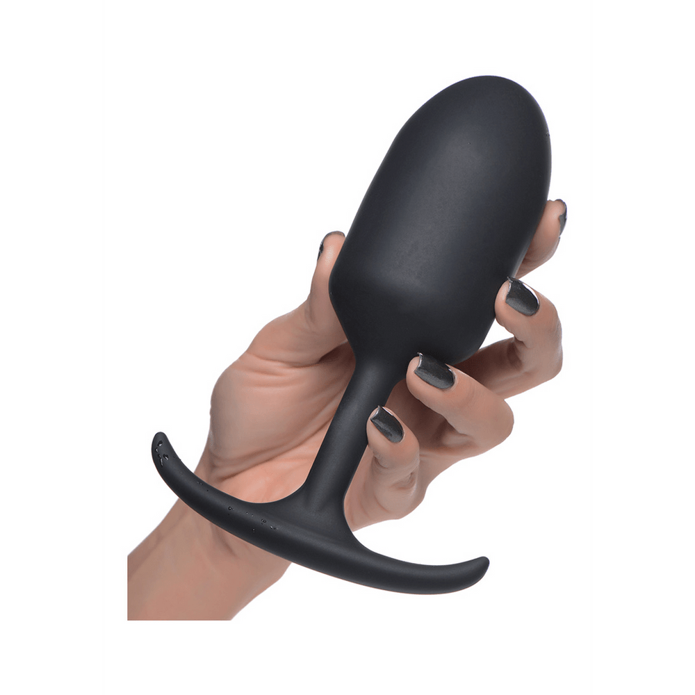 Premium Silicone Weighted Anal Plug - Extra Large - foto 2