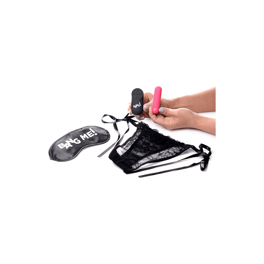 Kanten Slipje, Bullet Vibrator en Blinddoek kit - foto 3