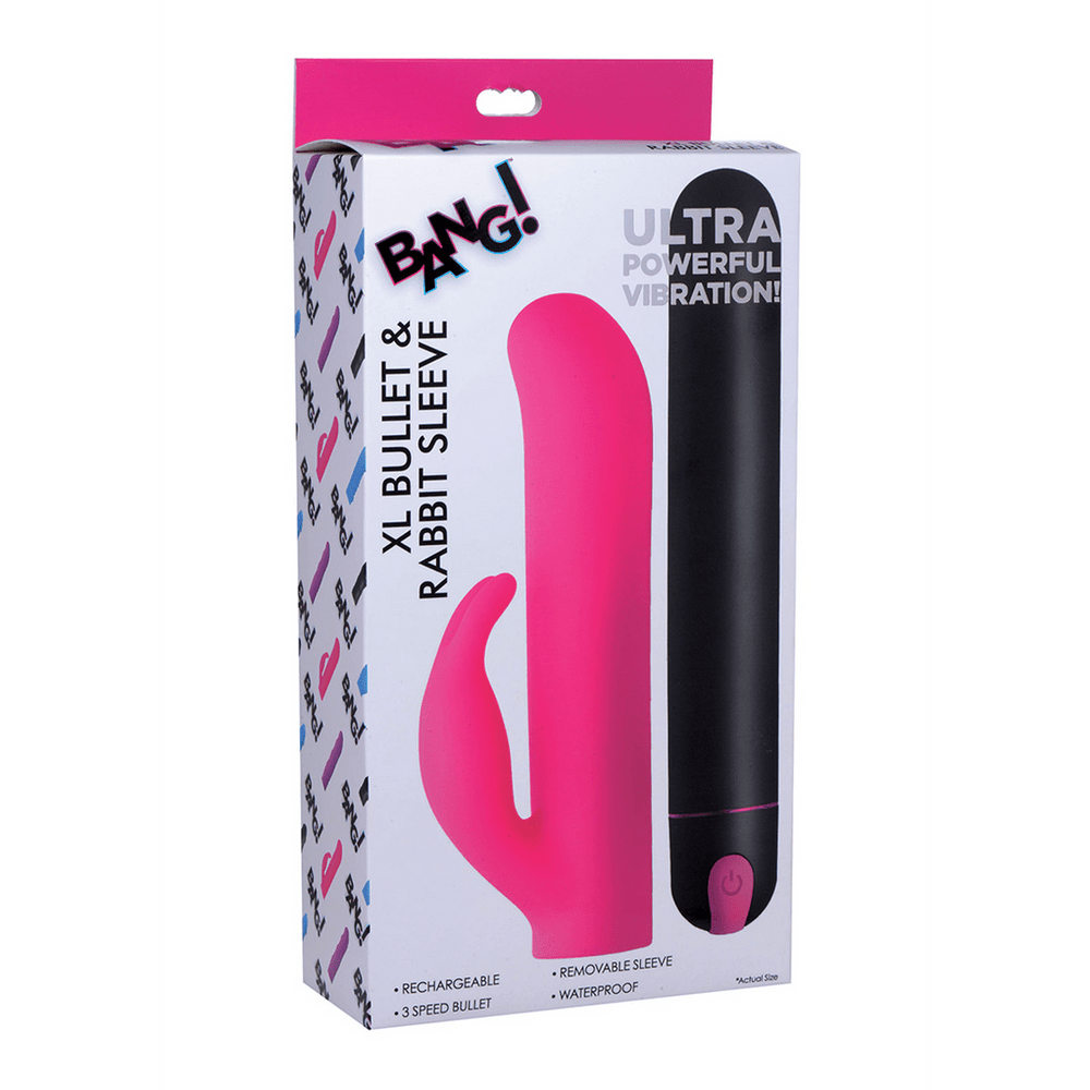 XL Bullet vibrator met Rabbit Siliconen Sleeve - foto 6