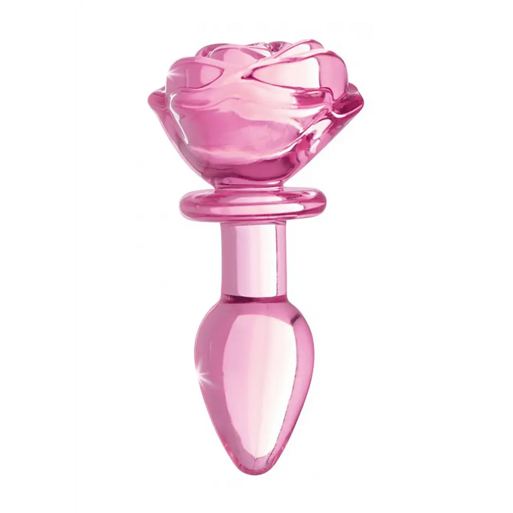 Pink Rose - Glass Butt Plug - foto 4