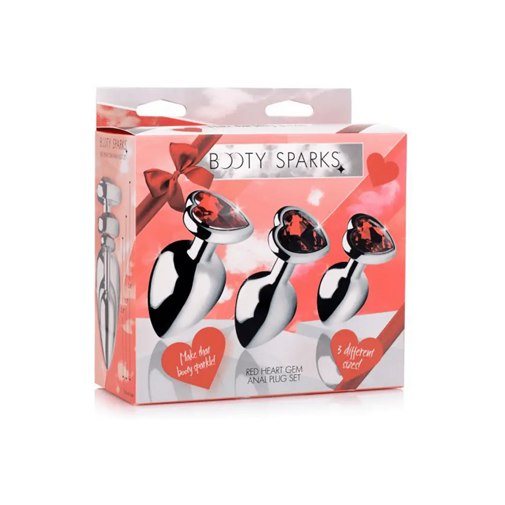 Red Heart - Butt Plug Set - foto 3