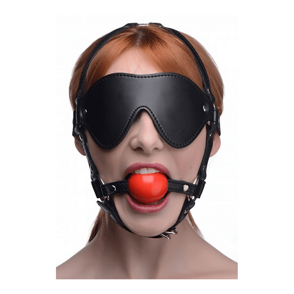 ST Blinddoek Harnas met Ball Gag - foto 2