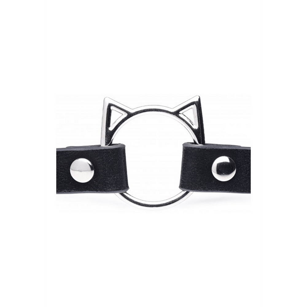 Kinky Kitty Ring Slim Choker - Zwart - foto 2