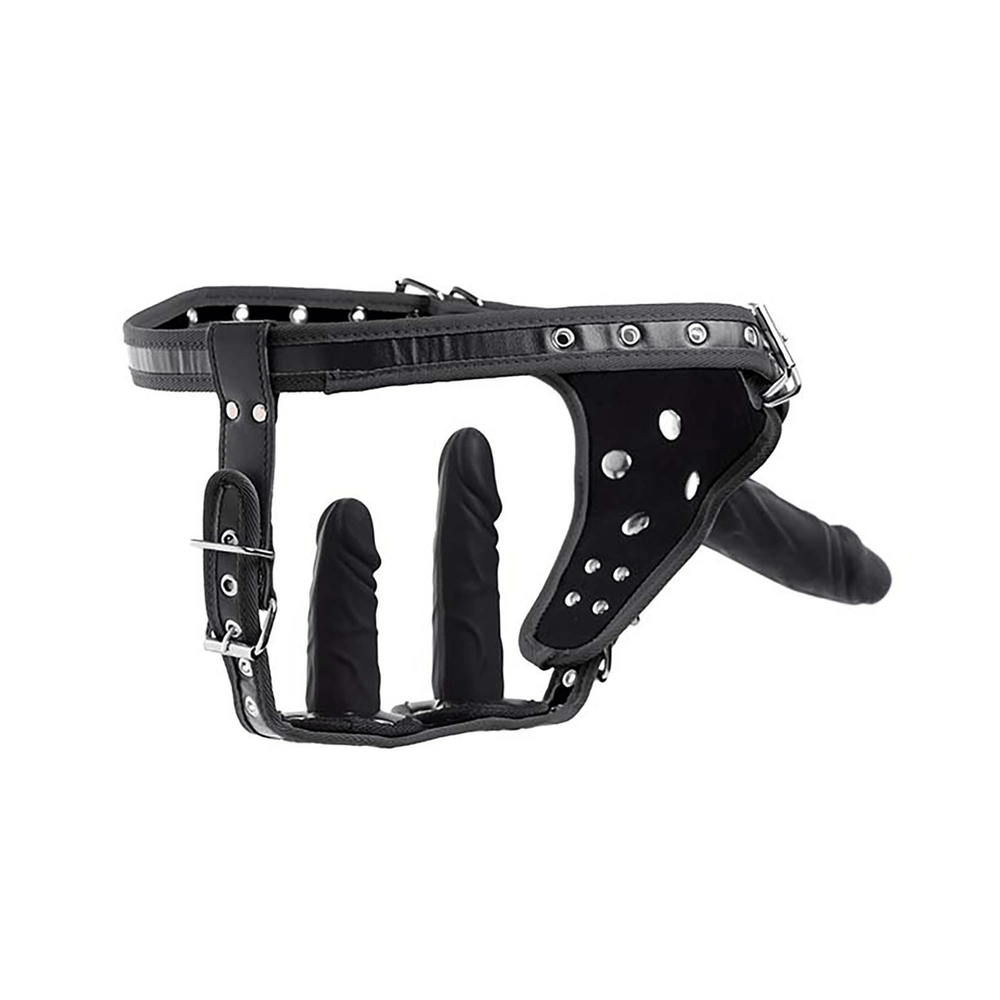 Harness with Double Penetration Strap-On - foto 6