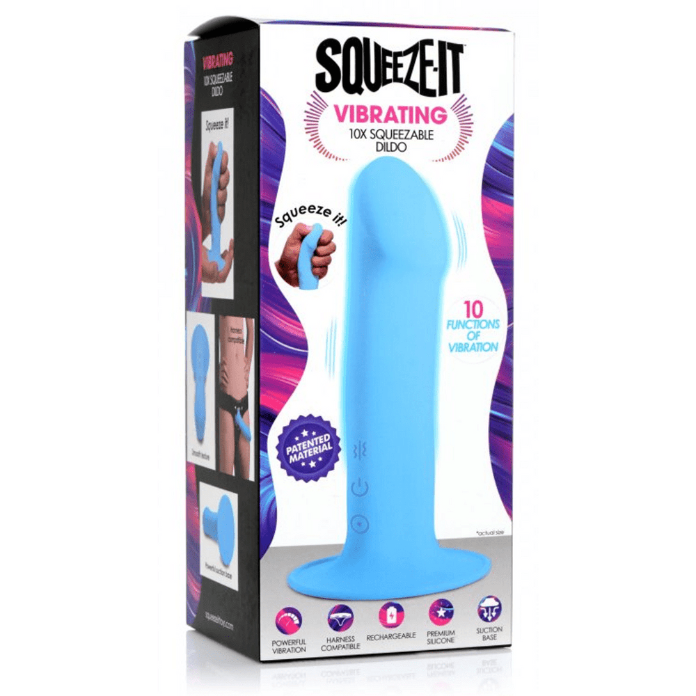 Squeezable Vibrating Dildo - foto 3