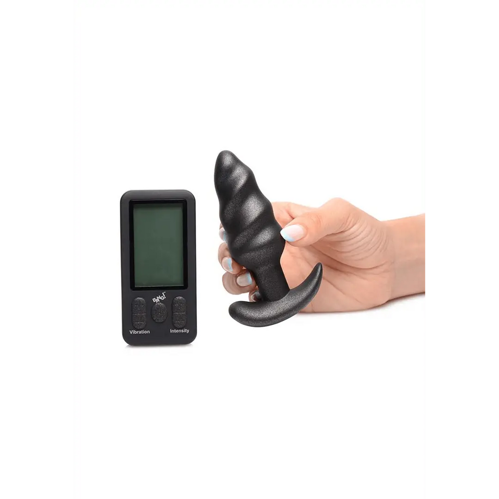 Vibrating Silicone Swirl Plug with Remote Control and 25 Speeds - foto 2