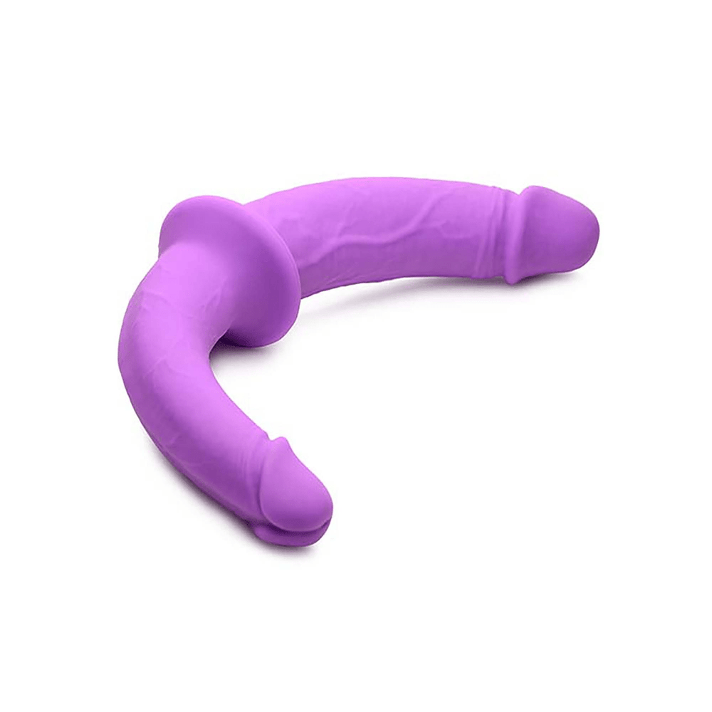 Double Charmer - Silicone Double Dildo with Harness - foto 4