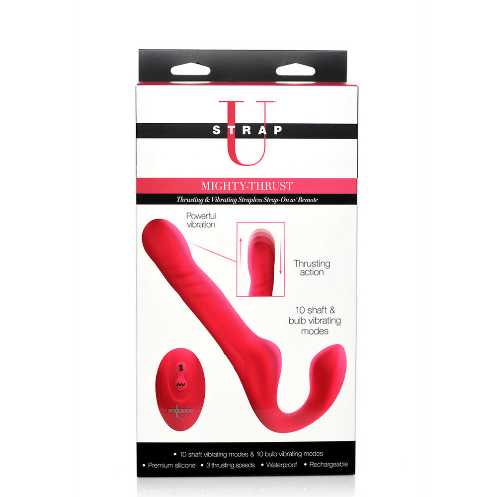 Mighty-Thrust - Thrusting and Vibrating Strapless Strap-On with Remote Control - foto 3