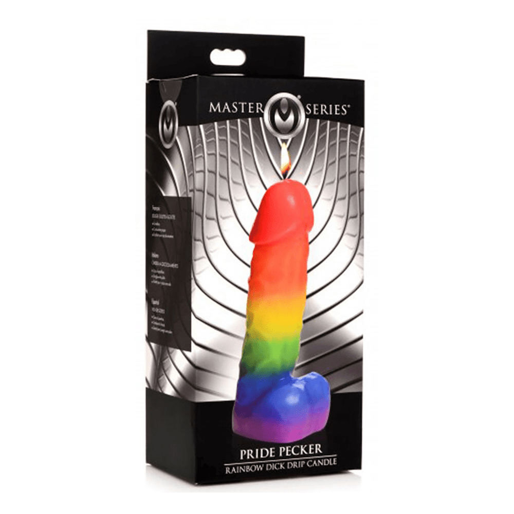 Pride Pecker - Rainbow Drip Candle - foto 3