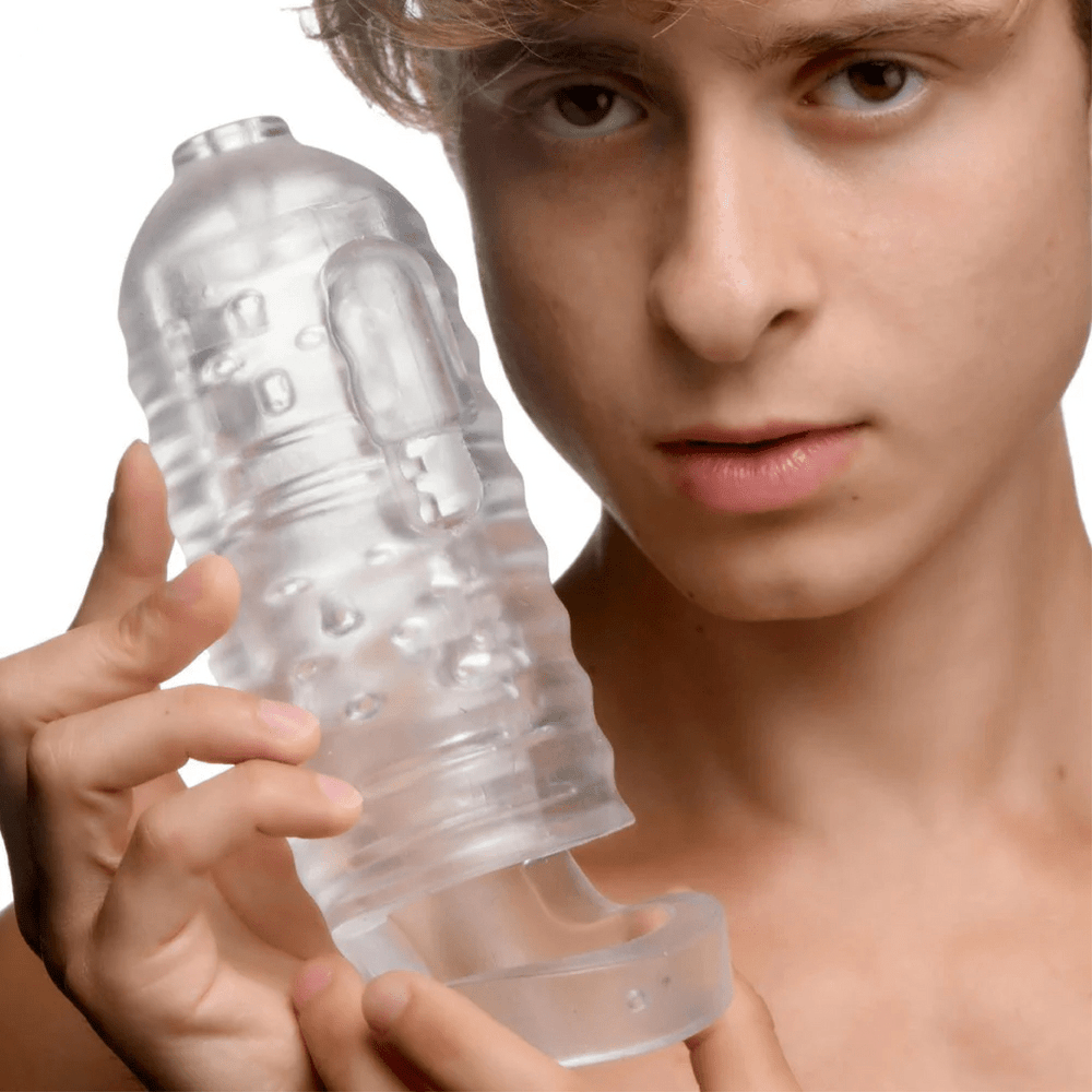Milker TPE Masturbator met Ball Strap - foto 2