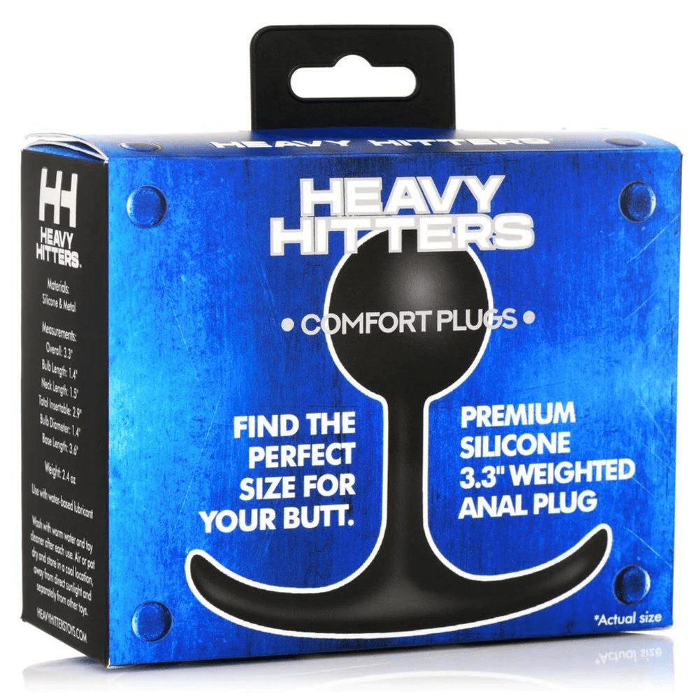 Comfort Plugs - Siliconen Gewichten Anaal Plug - Zwart - foto 3