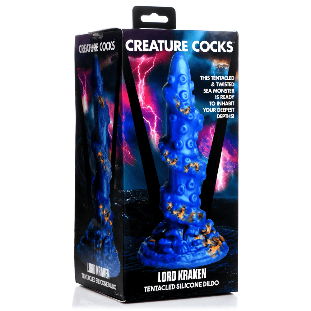 Kraken - Fantasy Dildo - Blauw - foto 7