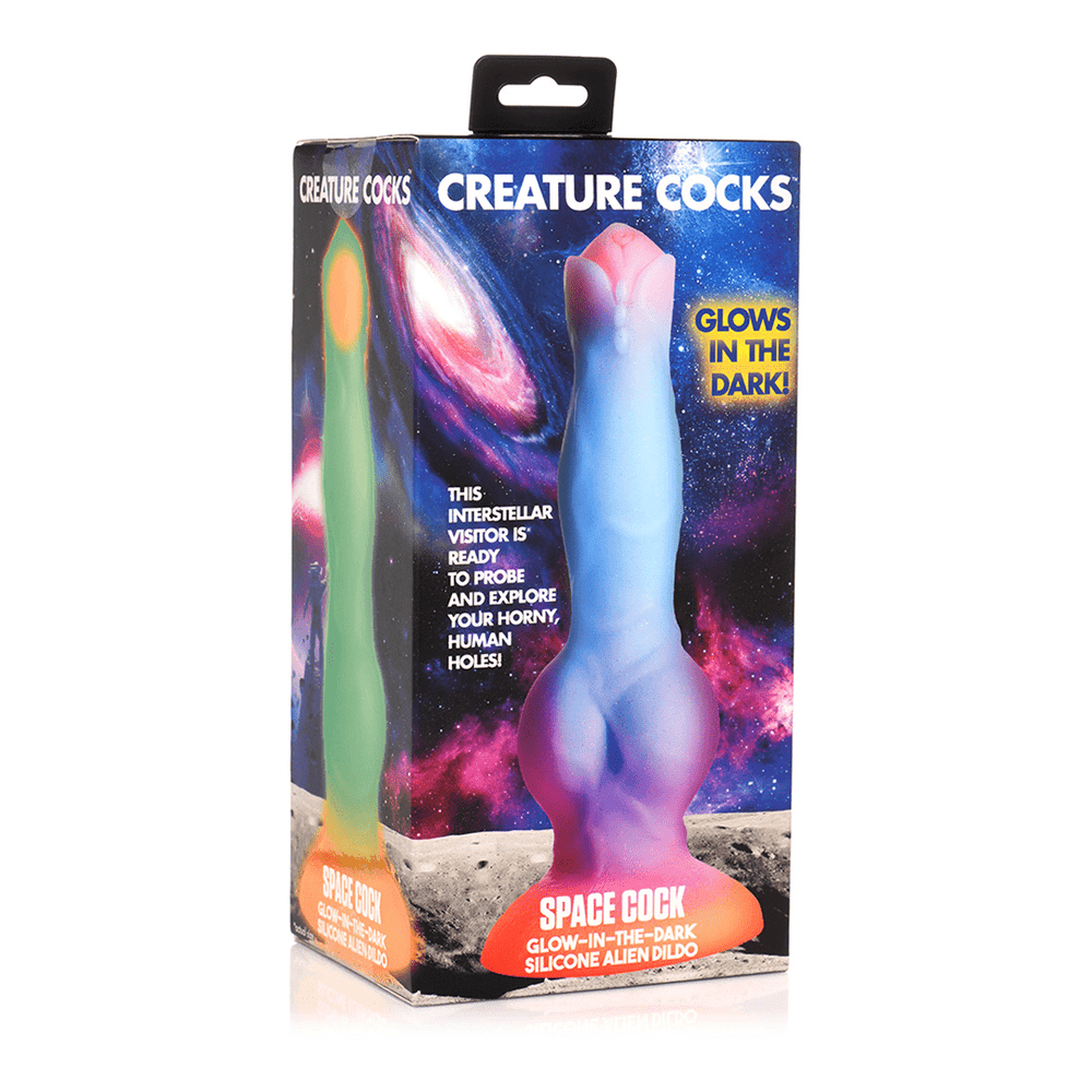 Space Cock - Alien Dildo - Glow in the Dark - foto 9