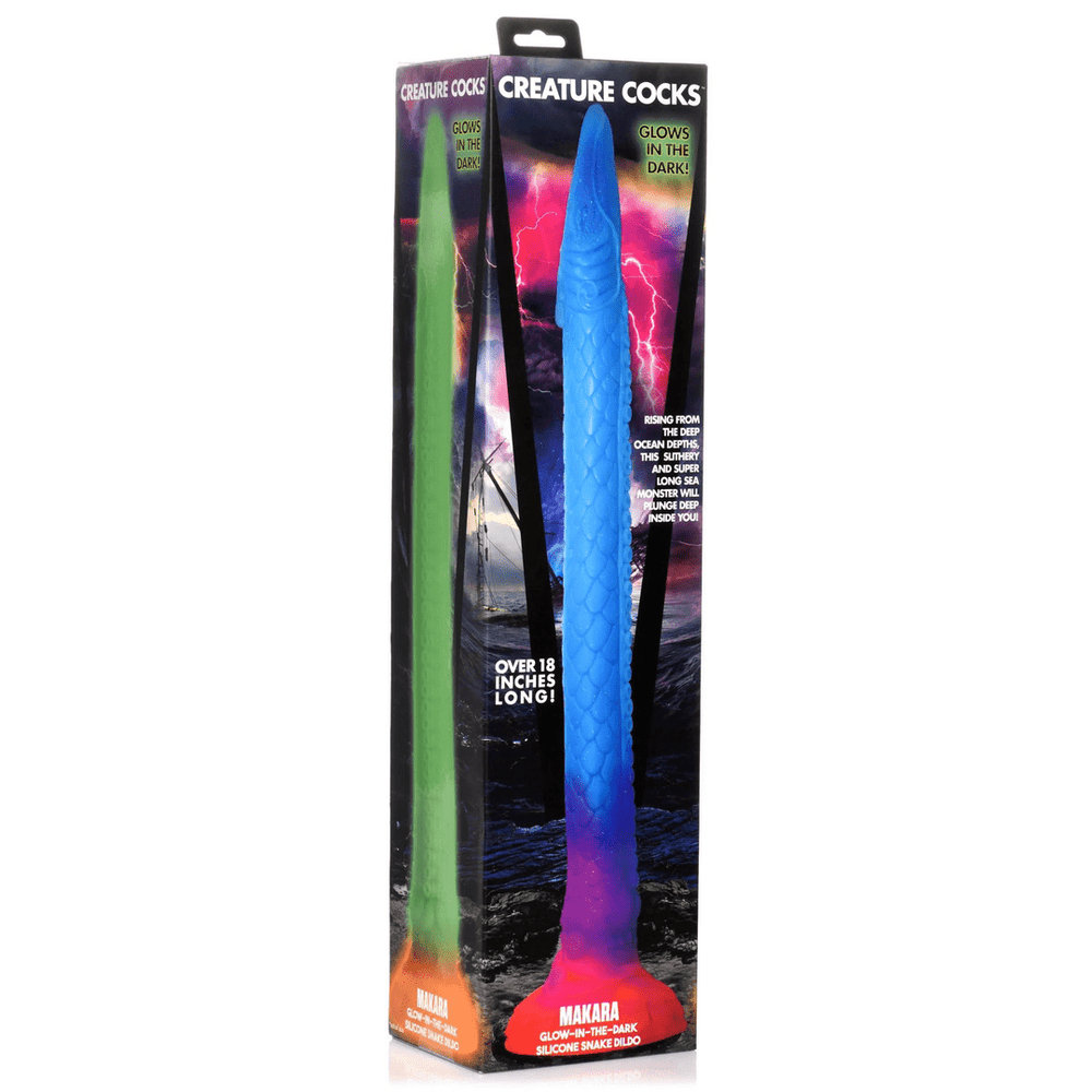 Makara - Snake Dildo - Glow in the Dark - foto 5