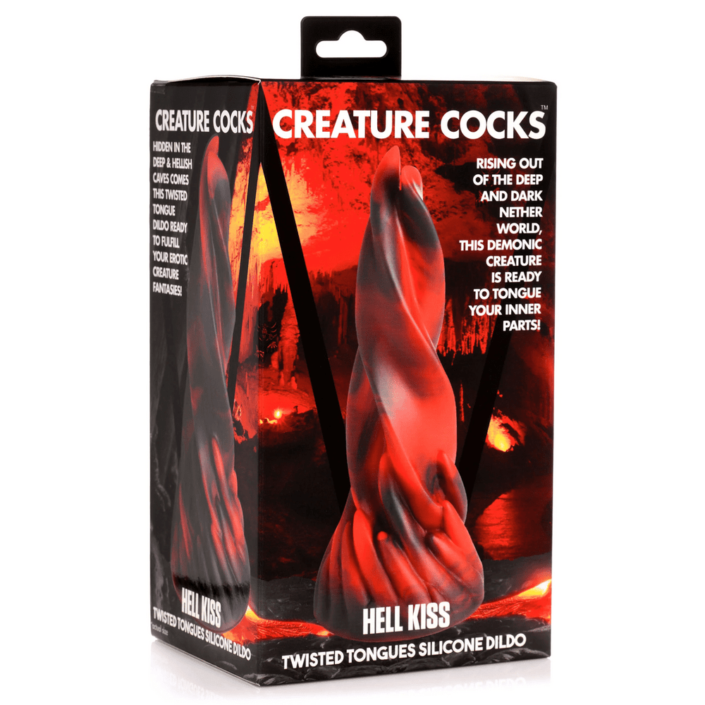 Hell Kiss - Twisted Tongues - Dildo - Rood - foto 6