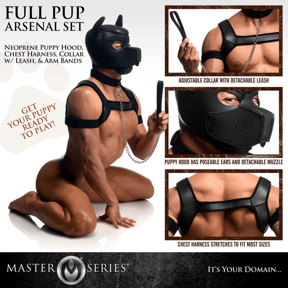 Full Arsenal - Puppy play Set - Zwart - foto 9