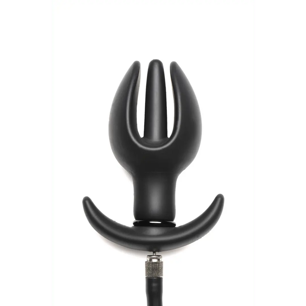 Bad Boy Anchor - Opblaasbare Siliconen Anaal Plug - Zwart - foto 8