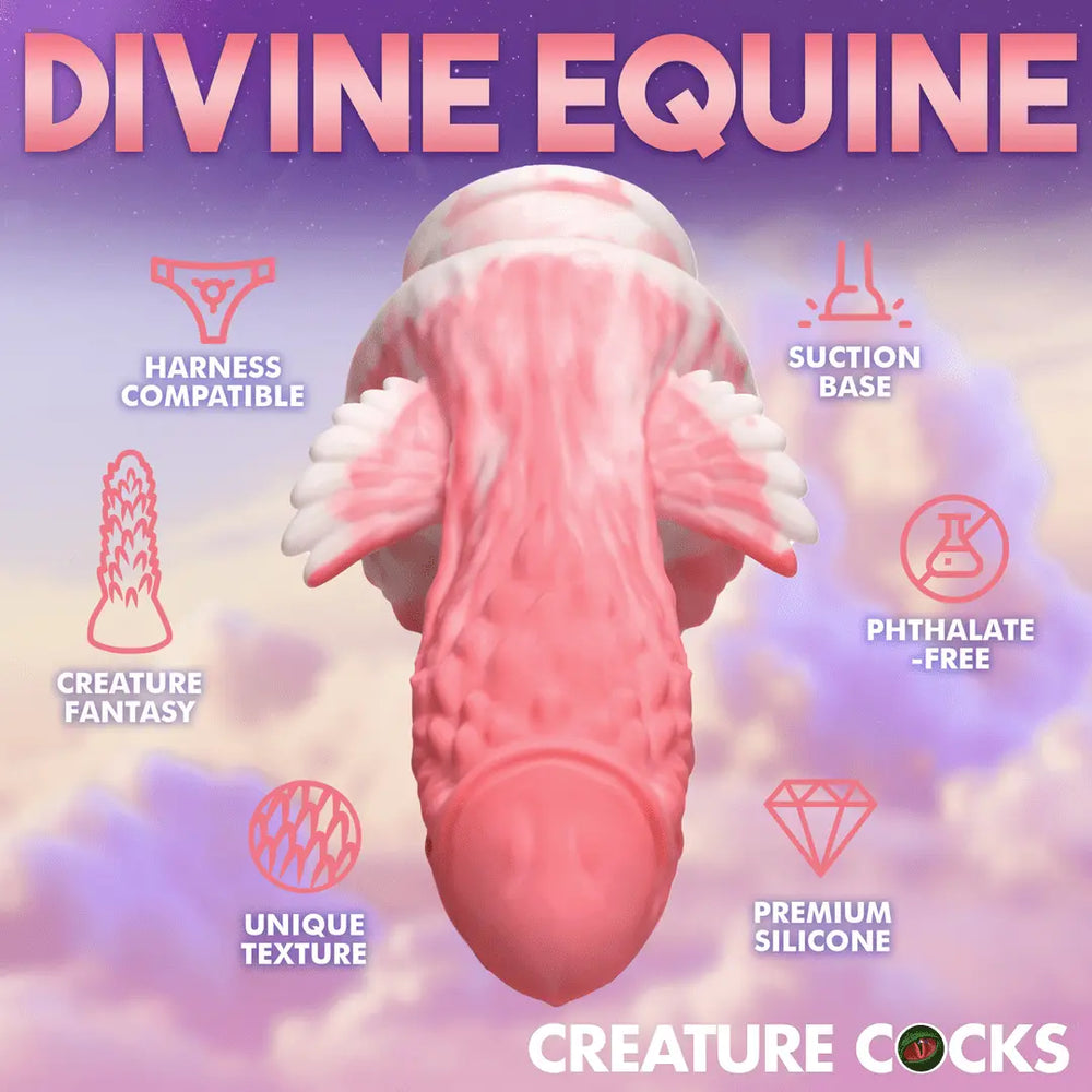 Pegasus - Gevleugelde Dildo - Wit/Roze - foto 7