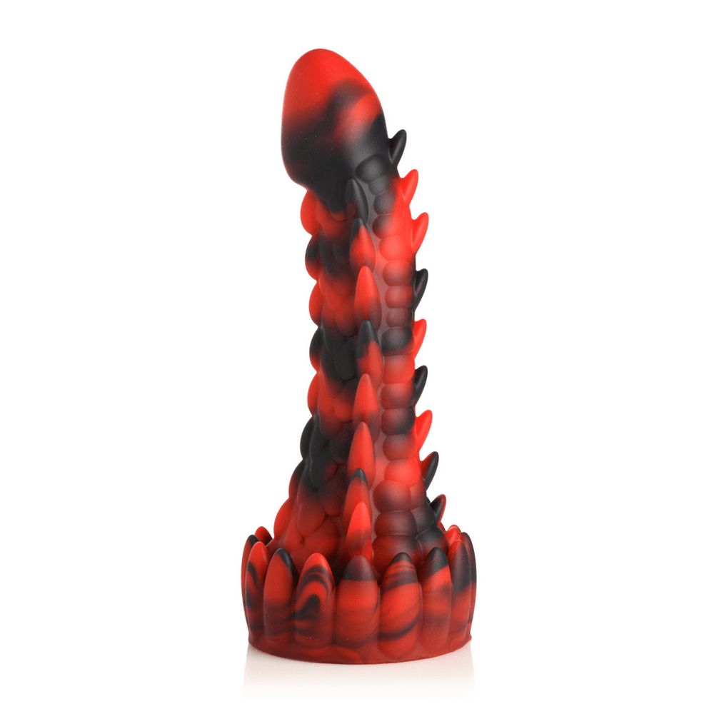 Demon Rising - Scaly Dragon Dildo - Rood/Zwart