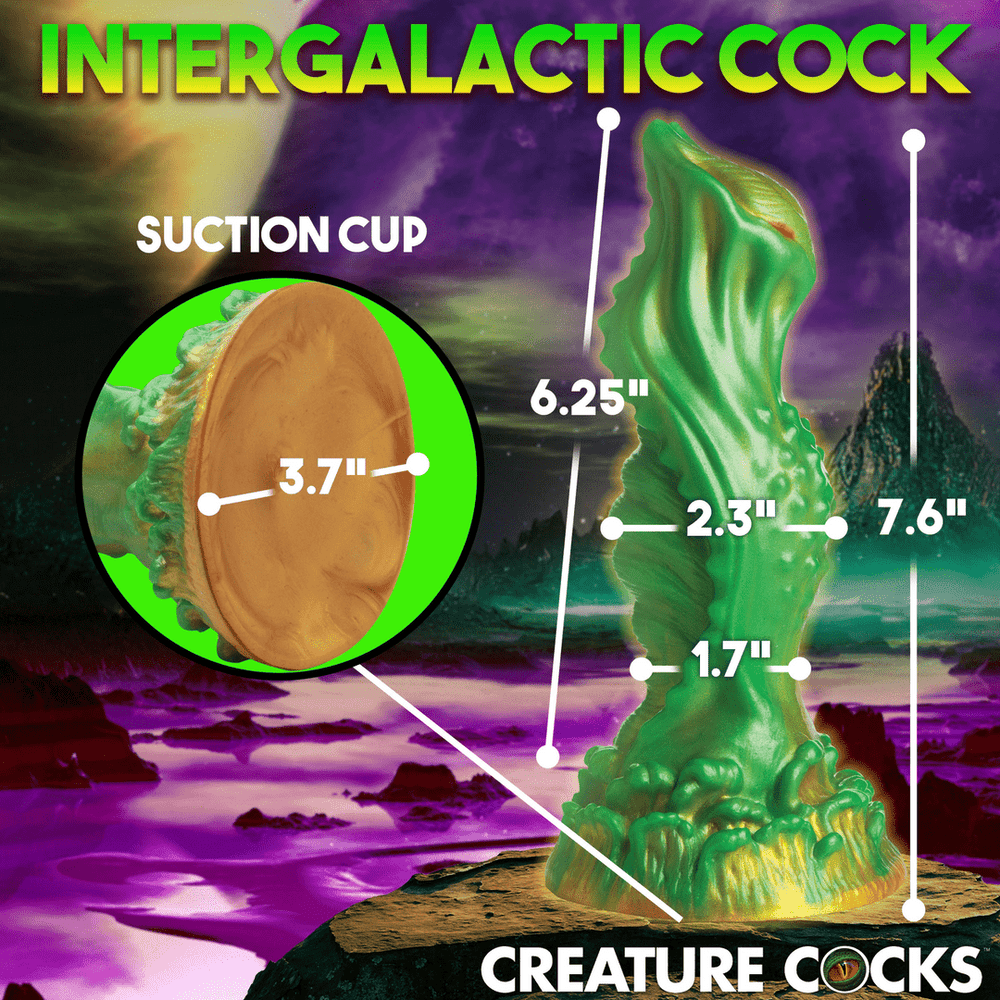 Nebula - Alien Dildo - Groen - foto 8