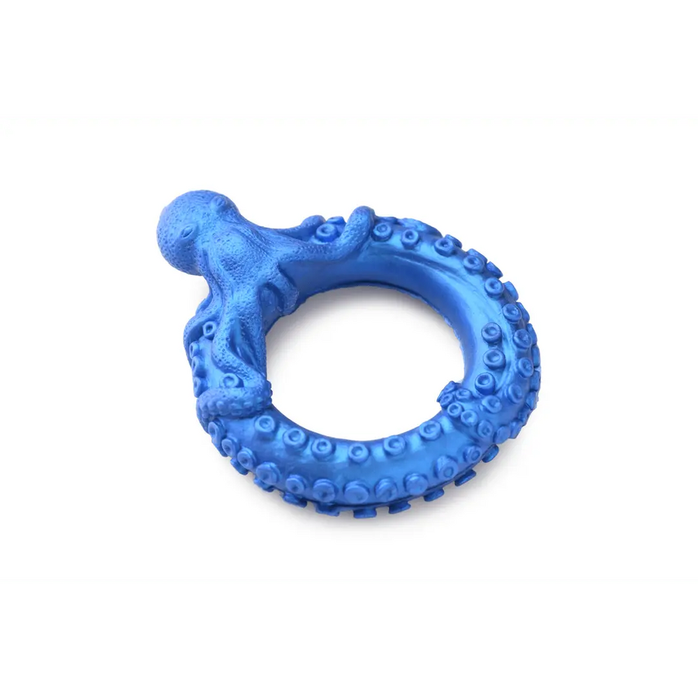 Poseidon's Octo-Ring - Siliconen Cock Ring - Blauw - foto 5
