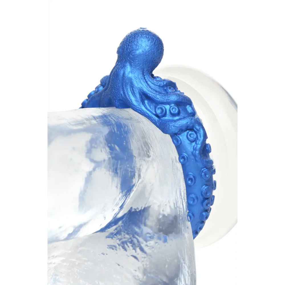 Poseidon's Octo-Ring - Siliconen Cock Ring - Blauw - foto 9