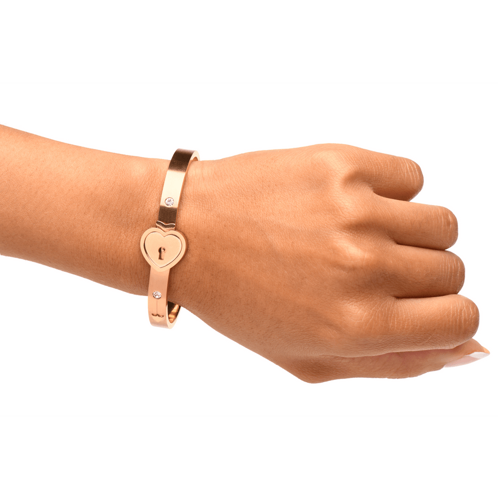 Geboeide Sluitarmband en Sleutelketting - Rosé goud - foto 6