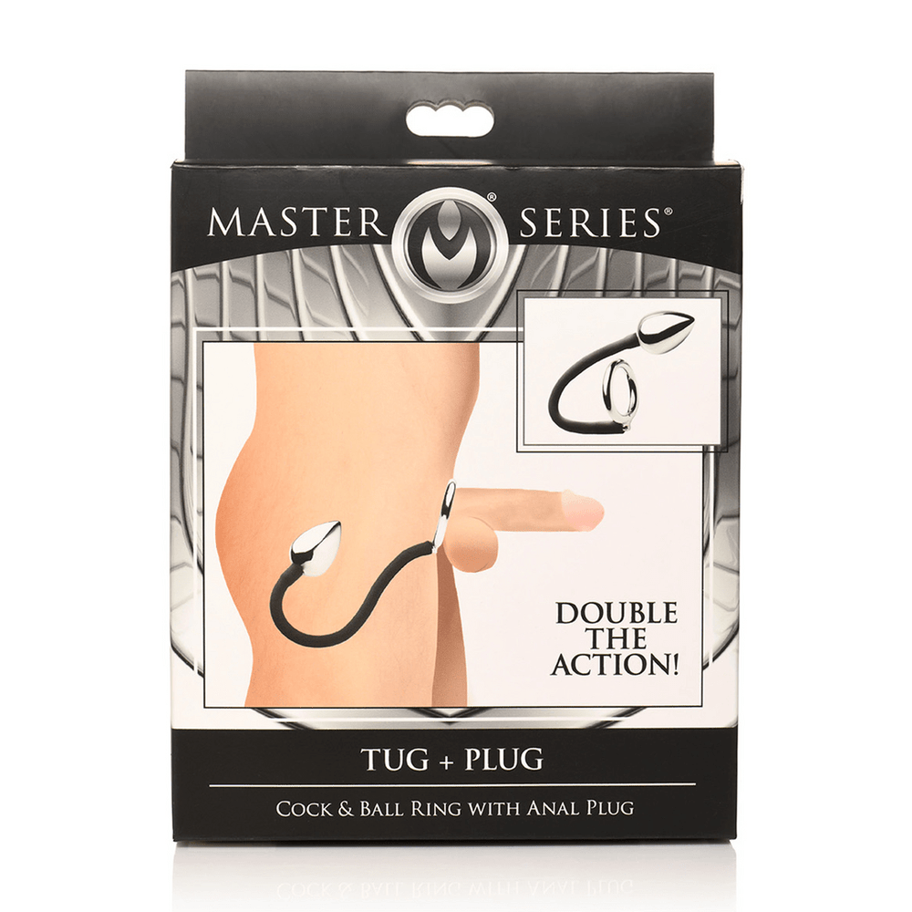 Tug and Plug - Asslock Cockring met Balring - foto 4