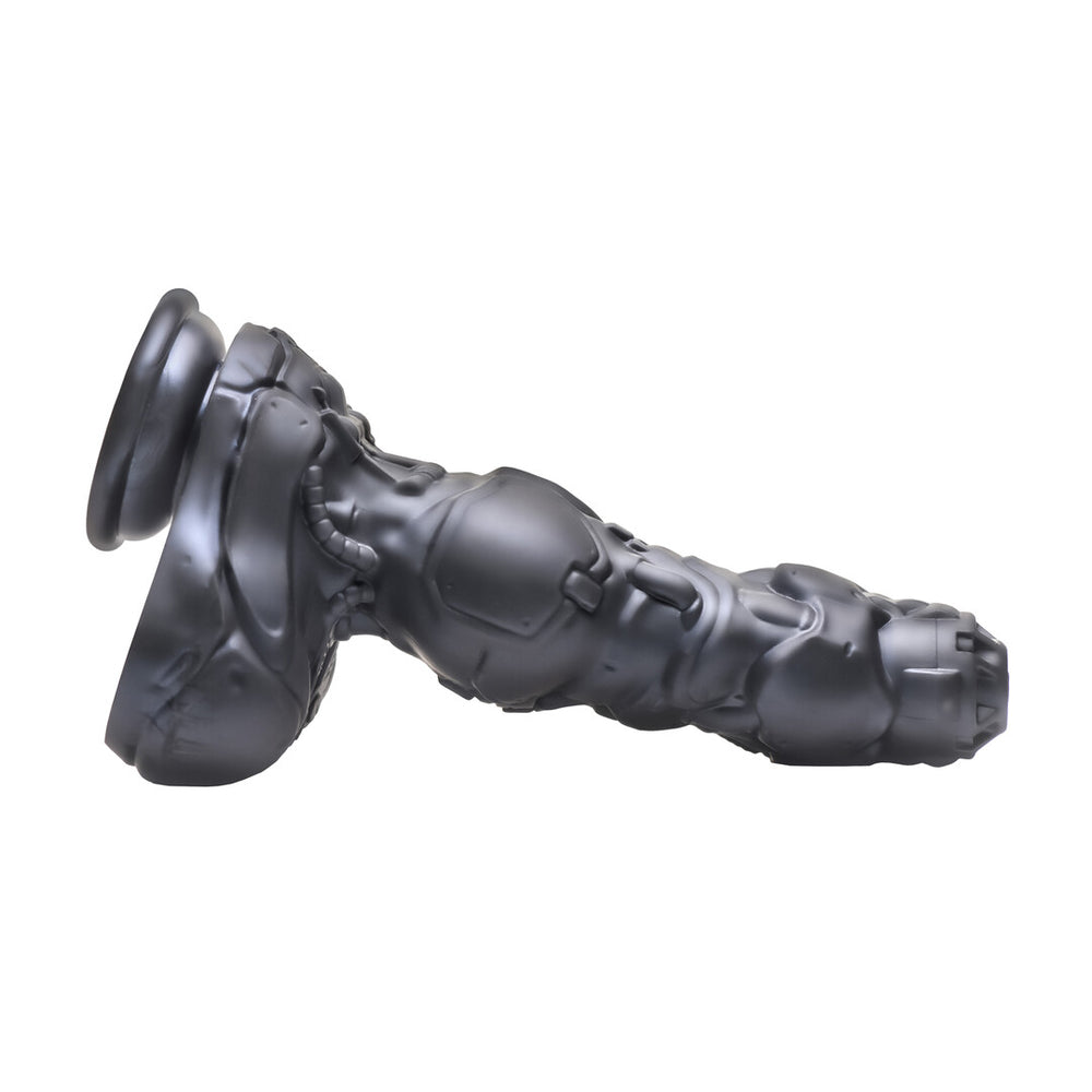 Cyborg Cock - Duwende en Vibrerende Siliconen Dildo - Zilver