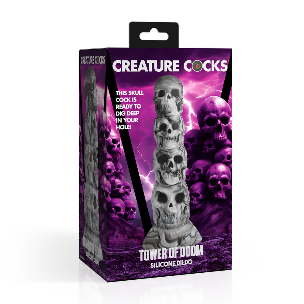 Tower of Doom - Siliconen Dildo - Grijs