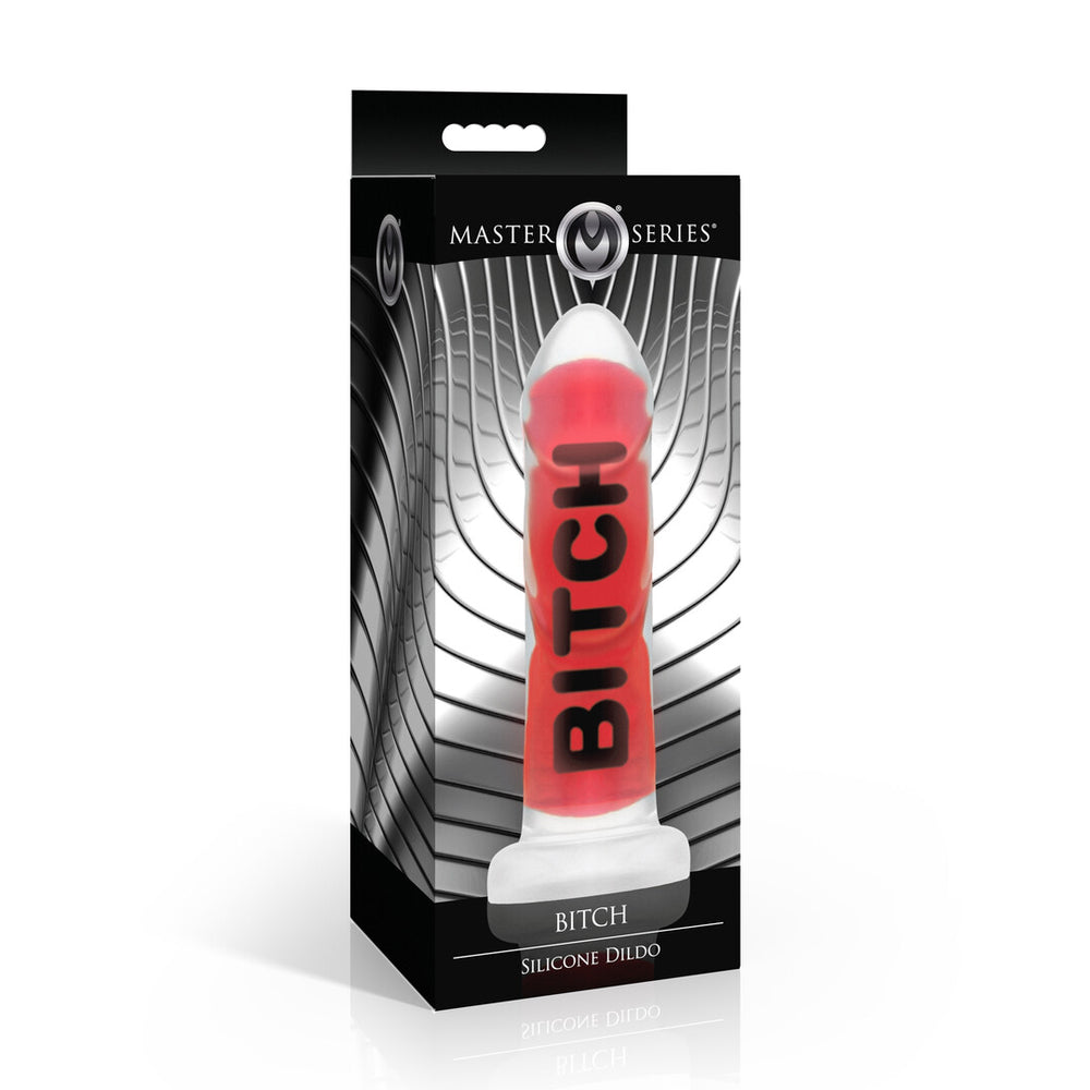 BITCH - Siliconen Dildo - Rood