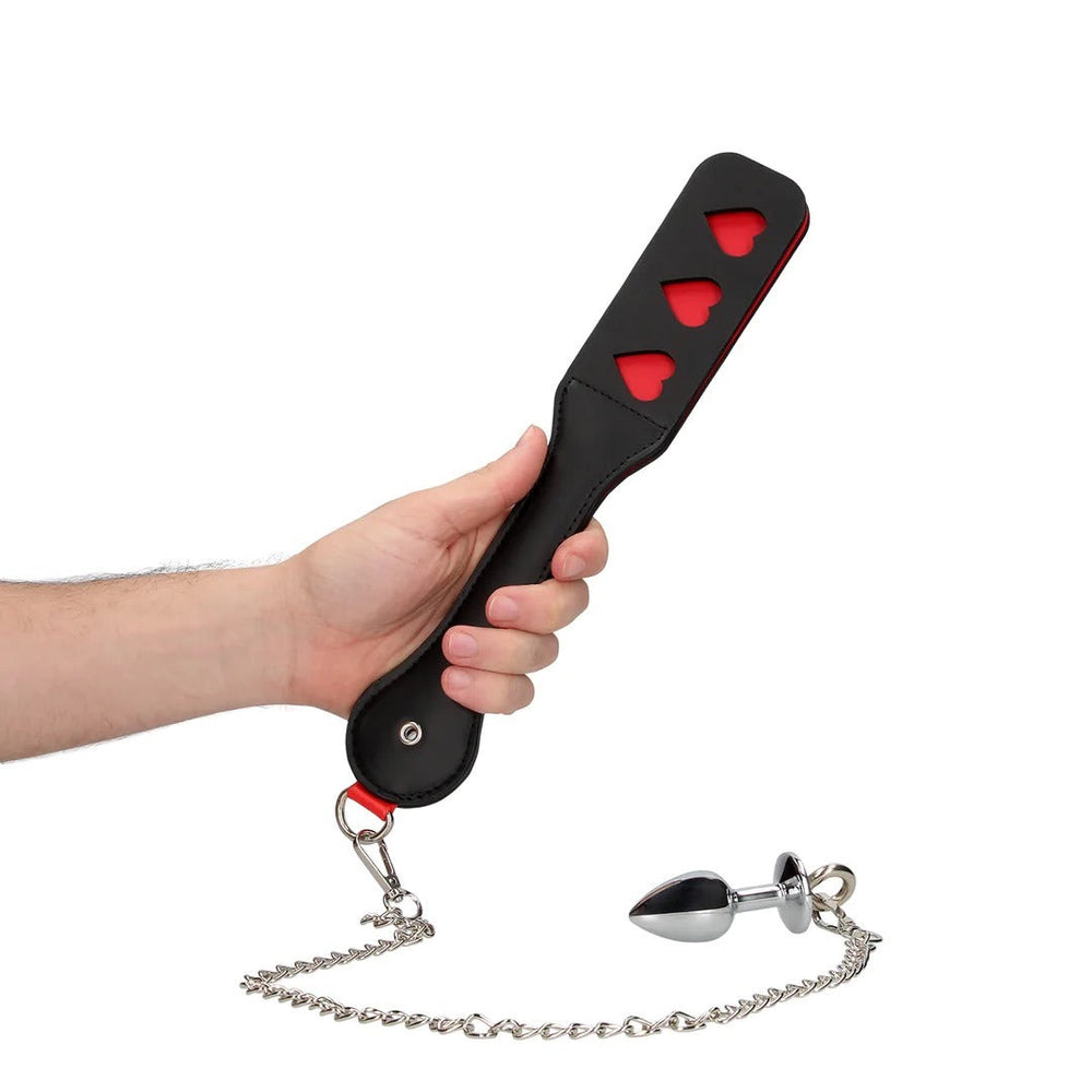 Hartjes Paddle met Metalen Buttplug - foto 4