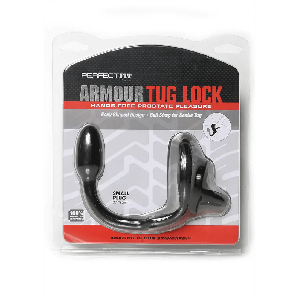 Armor Tug Lock - Asslock Cockring met Ball Strap - foto 3