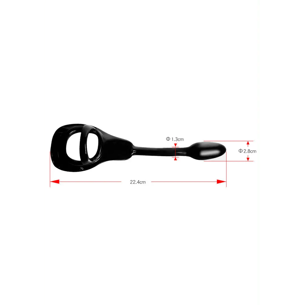 Armor Tug Lock - Asslock Cockring met Ball Strap - foto 9