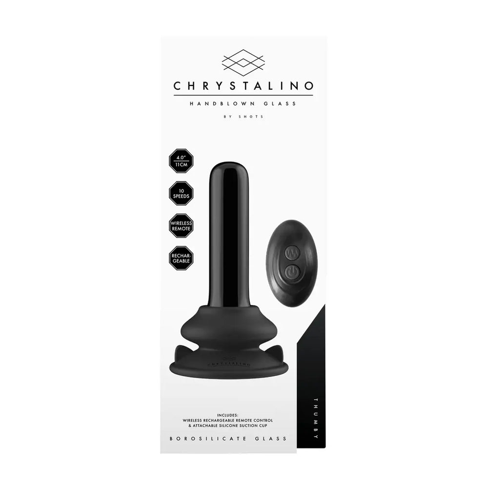Thumby - Smooth Glass Vibrator with Suction Cup - foto 4