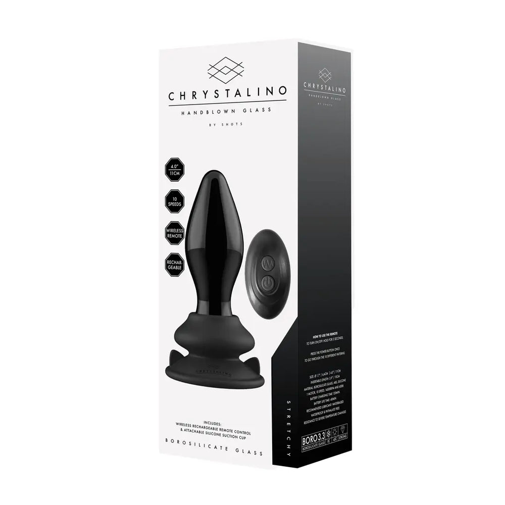 Stretchy - Glass Vibrator with Suction Cup - foto 5