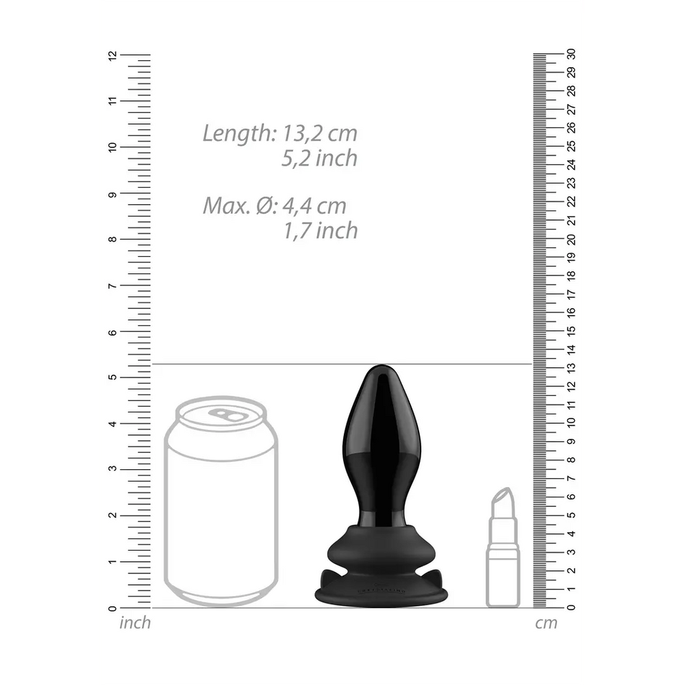 Stretchy - Glass Vibrator with Suction Cup - foto 9