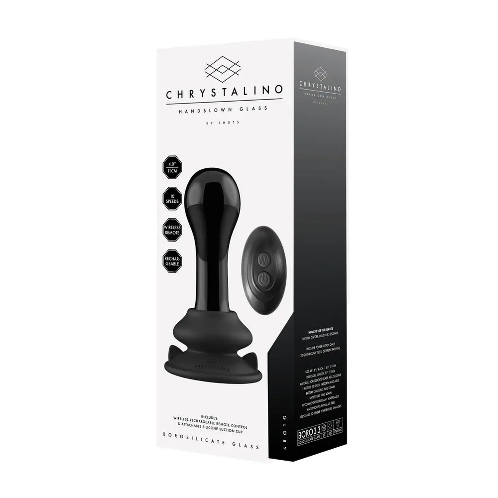 Globy - Glass Vibrator with Suction Cup - foto 5