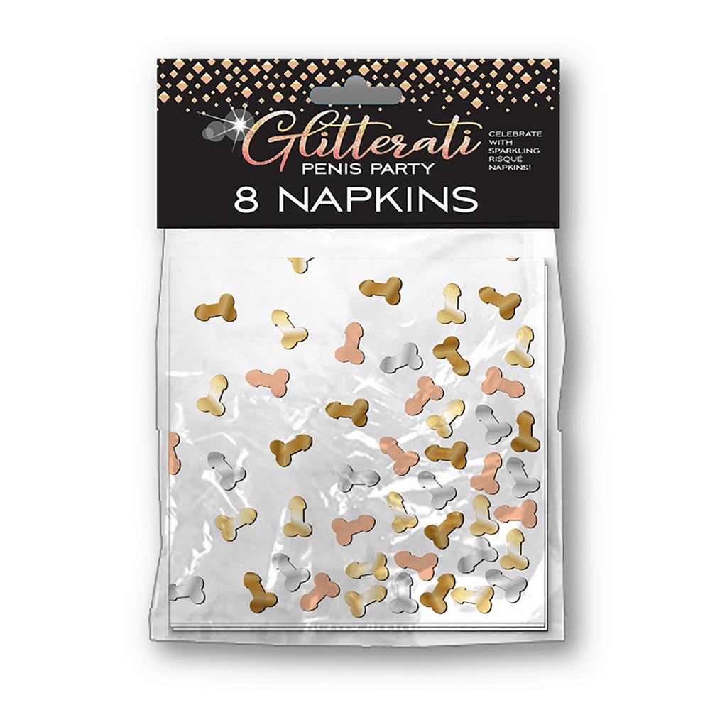 Glitterati - Penis Party Napkins - foto 3