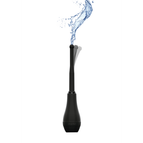 Ergoflo - Silicone Flex Tip for Anal Shower - 8 / 20 cm - Black