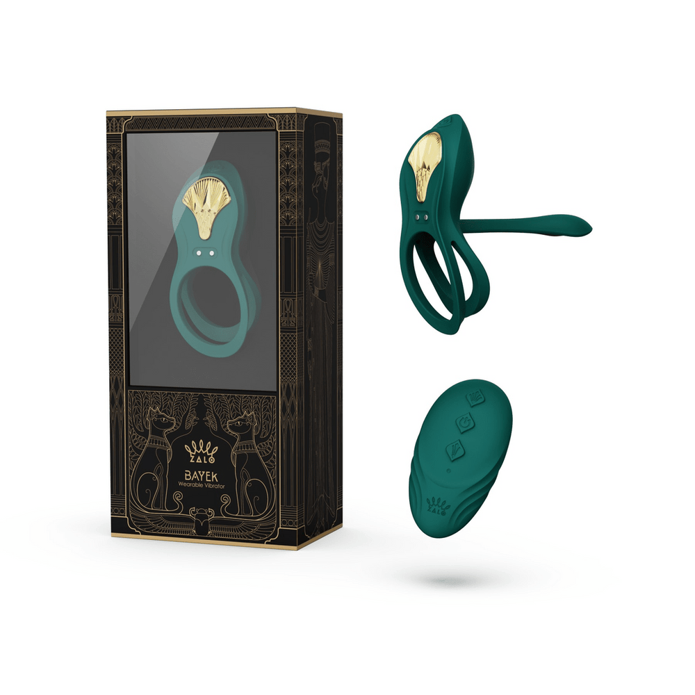 BAYEK - Draagbare Vibrator - Turquoise Groen - foto 5