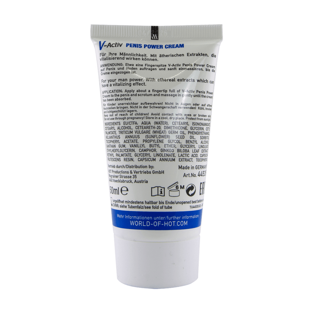 V-Activ - Penis Power Cream - Voor Hem - 50 ml - foto 2