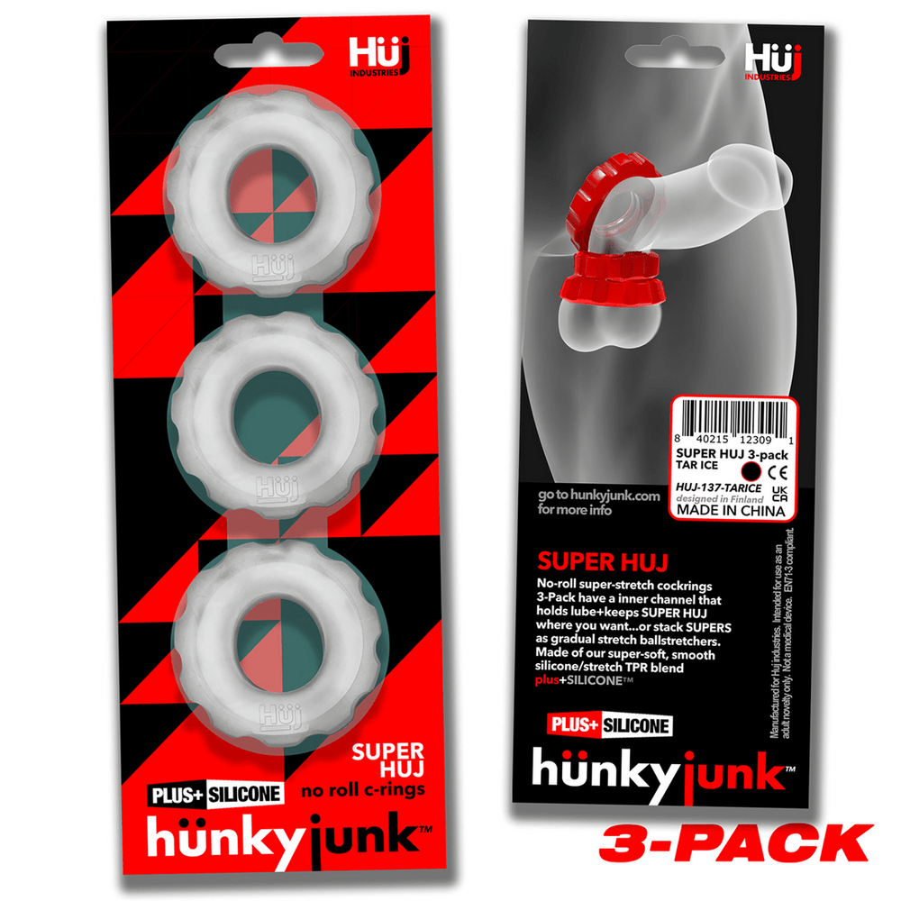 Super Huj - Stretchy Cockrings - 3-pack - foto 6