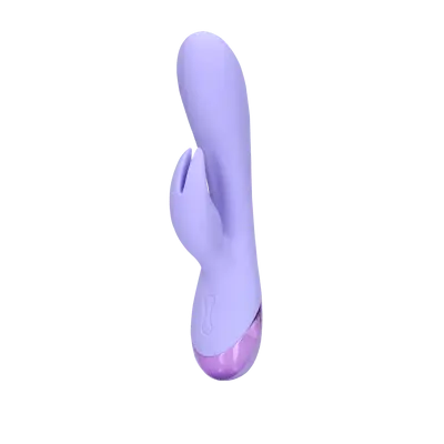 Smooth Silicone Rabbit Vibrator - Digital Lavender