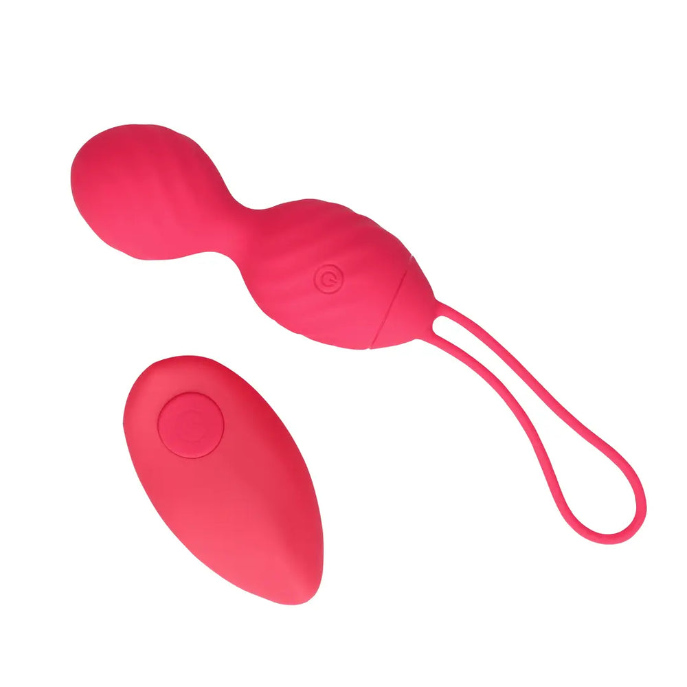 Vibrating Egg with Remote Control - Strawberry Red - foto 7