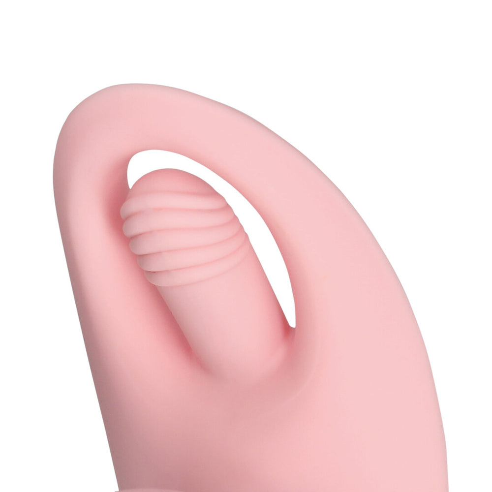 Draagbare Vinger Beweging Vibrator met Afstandsbediening - Cherry Chiffon