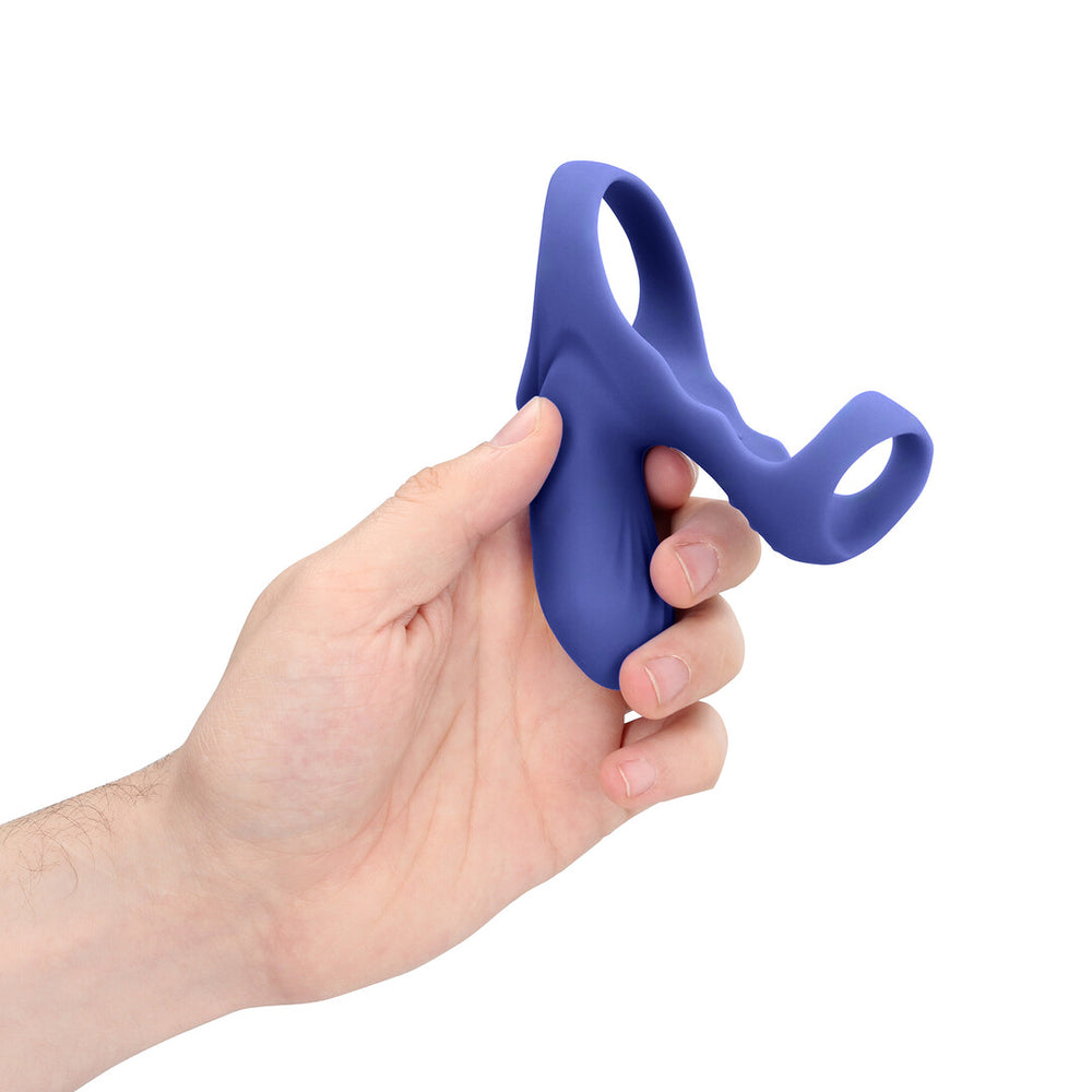 Vibrerende Cockring met Clit Stimulatie - Tamiya Blauw