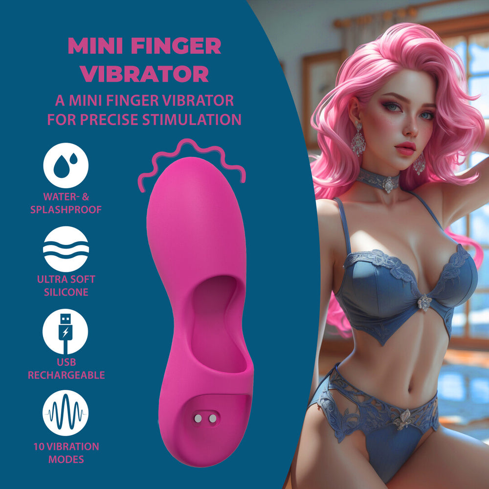 Mini Vinger Vibrator - Roze