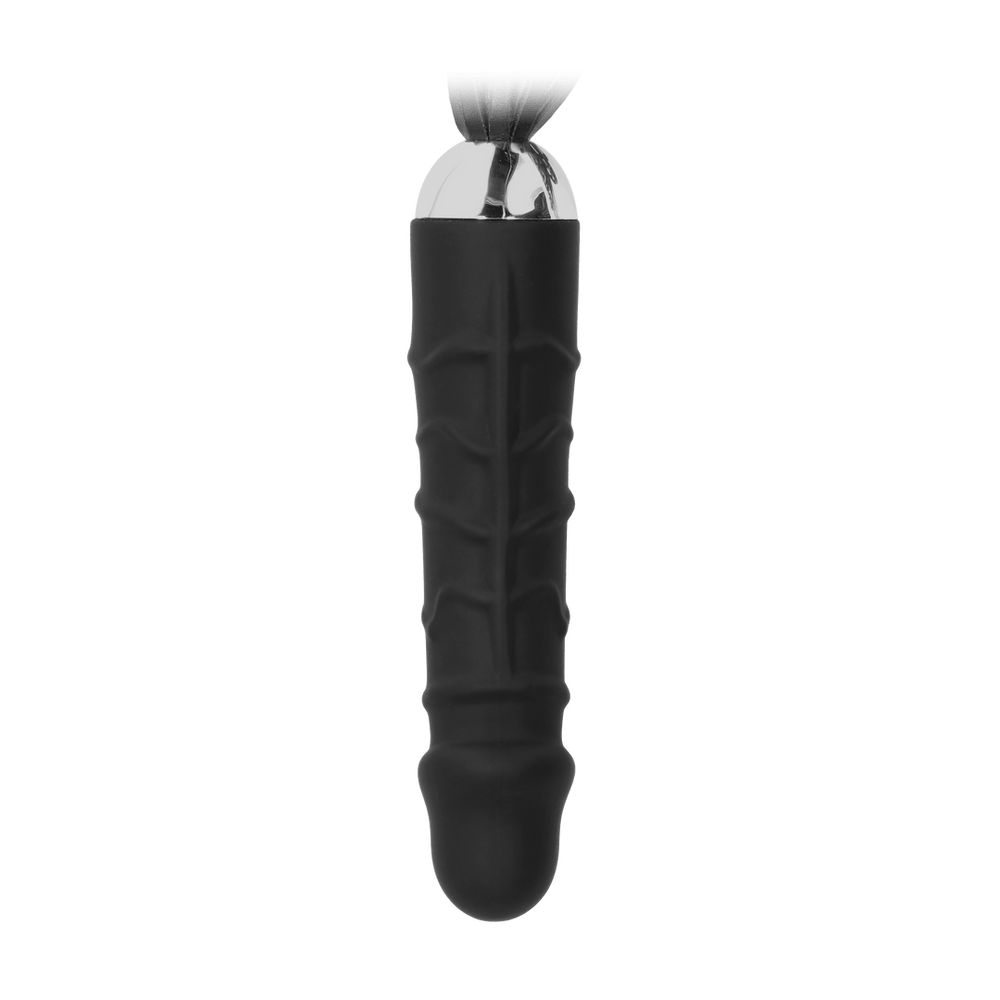 Black Whip - Flogger met Realistische Dildo - foto 2
