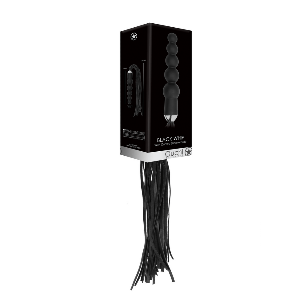 Whip with Curved Silicone Dildo - foto 3